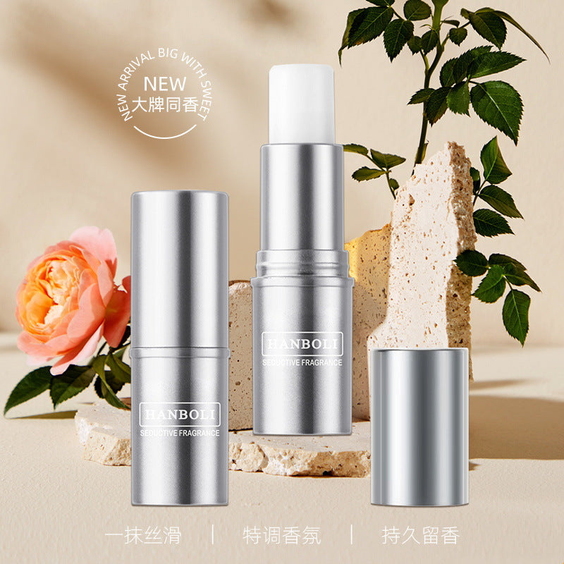 Han Boli's heart-pounding solid balm for men and women, light fragrance, long-lasting natural fresh perfume, portable deodorant