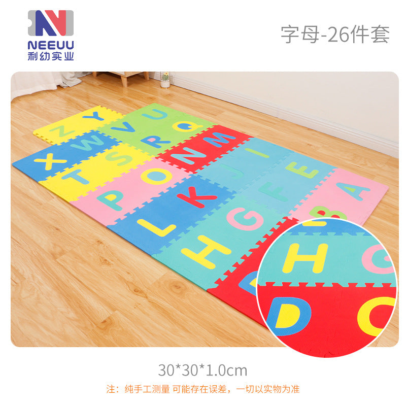 EVA foam thickened floor mat baby toy mat stitching crawling mat skin-friendly game mat European standard baby climbing mat 