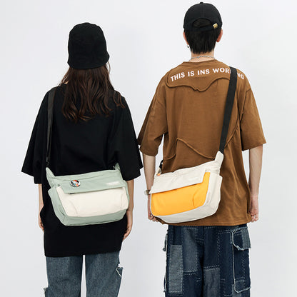 Messenger Bag Men's Shoulder Bag အမျိုးသား ကင်းဗတ်စ် အားကစား အပန်းဖြေ အမျိုးသား Messenger Bag ဂျပန် Tooling Bag အမျိုးသား အိတ်