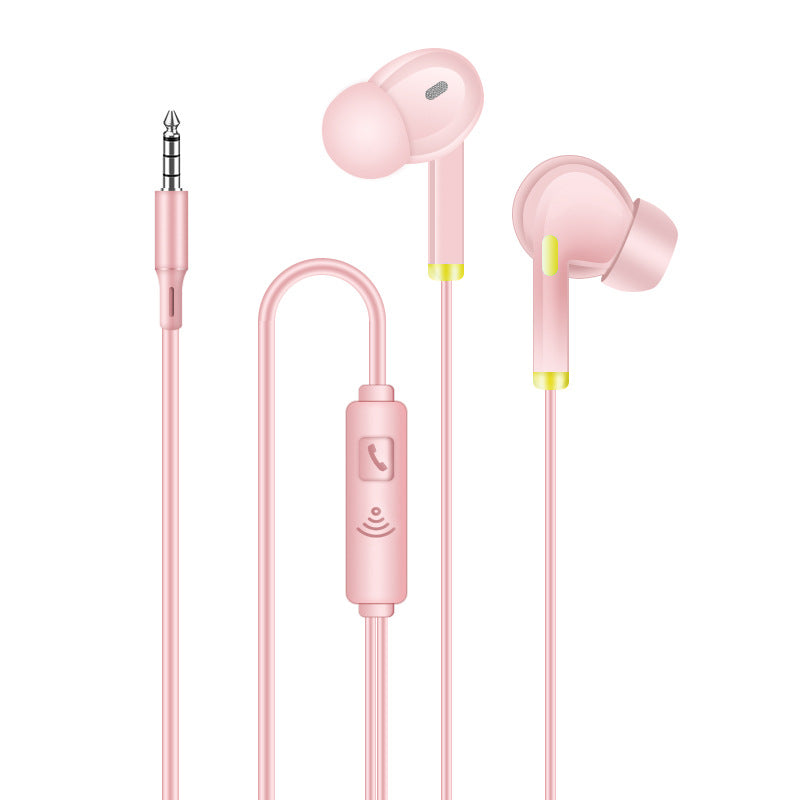 Baitong BET-11 ရောင်စုံ Intelligent Noise Canceling In-Ear 3.5mm Stereo Bass Headphones ဂျုံဝိုင်ယာထိန်းချုပ်မှုစက်ရုံနှင့်အတူ