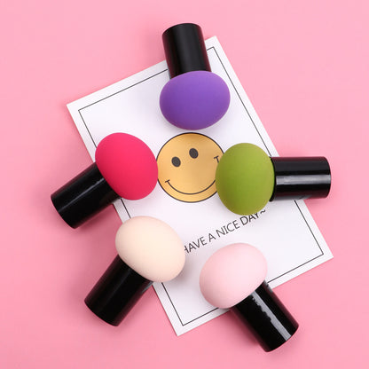 Round head mushroom head powder puff makeup cotton sponge egg air cushion dry and wet dual-use beauty egg delicate non-eating powder tool 