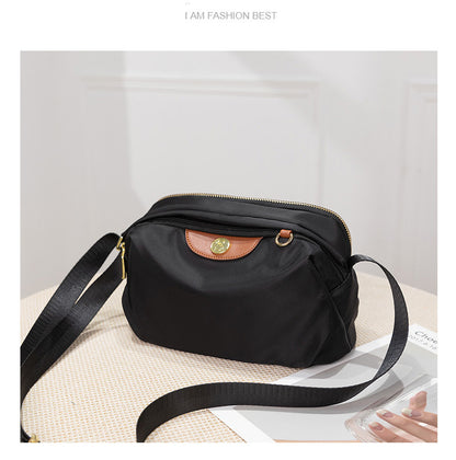 2023 new summer oxford cloth women's bag, simple and easy-to-wear commuting bag, large-capacity one-shoulder cross-body nylon canvas bag 