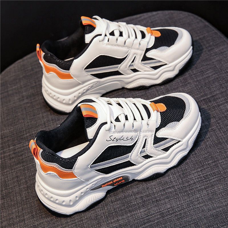 2023 spring and autumn new style small white shoes women's all-match mesh daddy shoes women's casual breathable thin sports shoes girls 