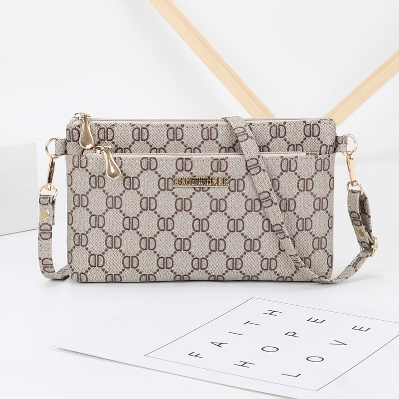 2023 New Mom Women's Bag Shoulder Bag Fashion Crossbody Bag Women's Simple Clutch Bag Korean Style Women's Small Square Bag 