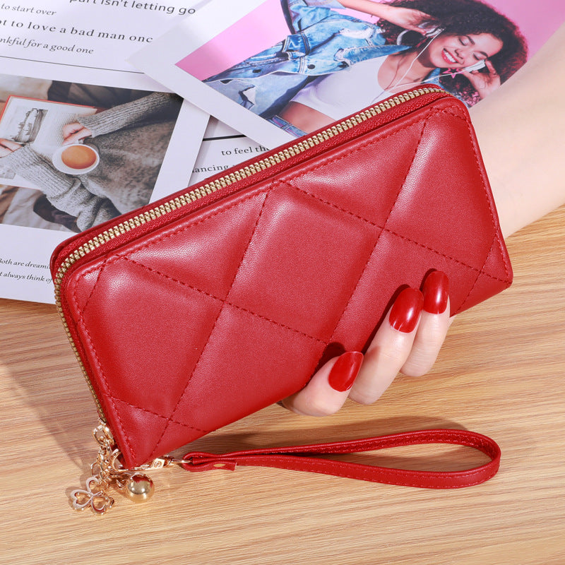 2023 Hot Style Women's Wallet Litchi Pattern Hand Wallet Fashion Card Holder Multifunctional Large Capacity Coin Purse for Women 