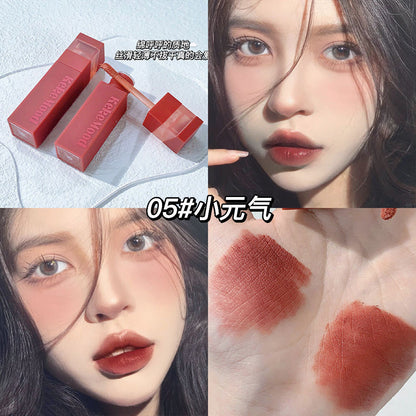 kekemood light matte printed lip glaze matte velvet matte non-fading whitening lipstick lip glaze တတ်နိုင်တဲ့ ကျောင်းသူလေးများ 