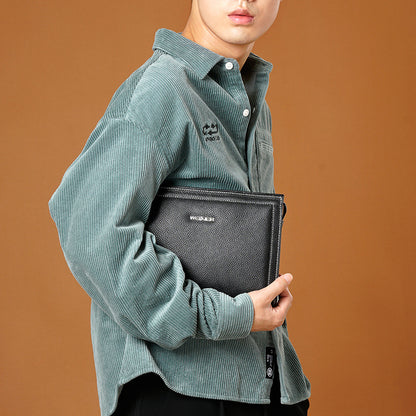 Men's Retro Envelope Bag အမျိုးသားလက်ကိုင်အိတ် ကားချုပ်ရေး လုပ်ငန်းလက်ကိုင်အိတ် Commuter Men's Clutch Bag Clip Bag