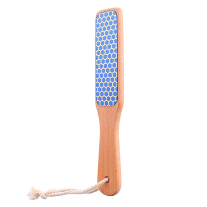 Factory direct sales U-shaped bamboo foot board file foot grinder wooden foot rub board new nano glass foot grinder pedicure 