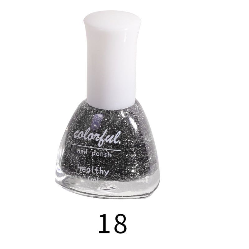 2022 New Beisjie seven-day water-based nail polish metallic sequin internet celebrity color development no-bake nail polish wholesale 