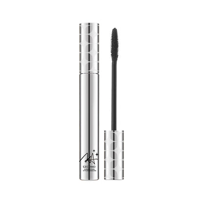 GECOMO small silver tube mascara, naturally long, curled, dense, quick-drying, waterproof, long-lasting, and not easy to smudge 