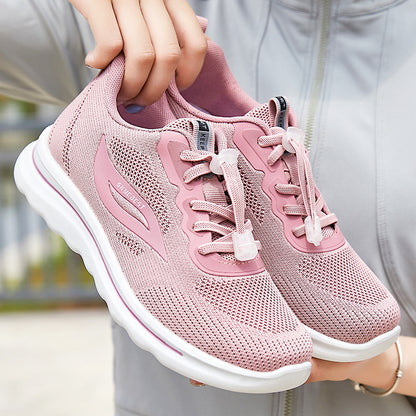 Women's Shoes 2023 Spring New Foreign Trade Women's Shoes Wholesale Casual Walking Shoes Breathable Soft Sole Sports Shoes Women 