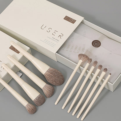 2022 New USER 10 Zero Makeup Brush Set Soft Loose Foundation Blush Eyeshadow Highlight Brush Makeup Brush 