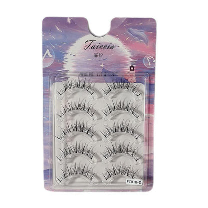 Feixi Little Devil False Eyelashes One-piece Sunflower Natural Simulation Whole Eyelashes M08 Same Style Reusable 