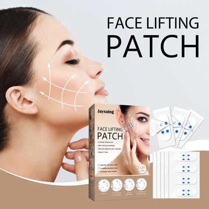 Invisible facial lifting tape, face lifting tape, firming and tightening chin, diluting fine lines, lifting and shaping, V-shaped small face tape 