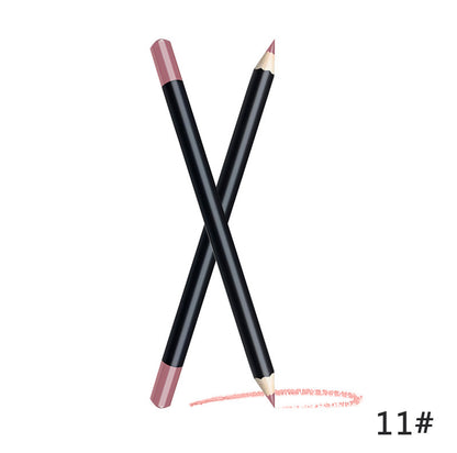 12-color lip liner can be used as eyeliner, multi-purpose lead-free cosmetic pen with box, neutral foreign trade export, small batch 