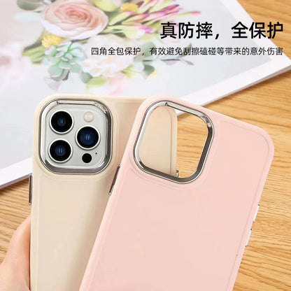 Suitable for Apple 14 mobile phone anti-fall shell iphone13 12pro max skin-friendly matte TPU straight edge protective case 