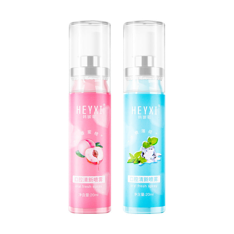 HEYXI Han Yuanxi Peach Breath Spray Breath Freshener Peach Cross-border Exclusive 20ml 