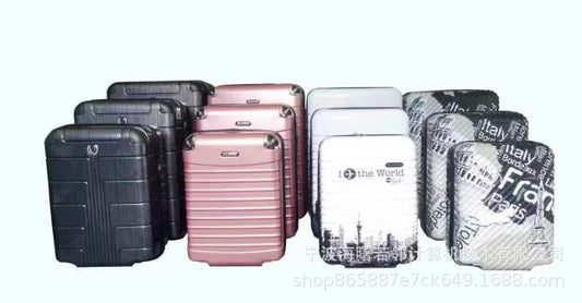 12 sets of semi-finished trolley cases, ABS trolley cases, PVC cases, ABS suitcase sets, can be printed with logo 