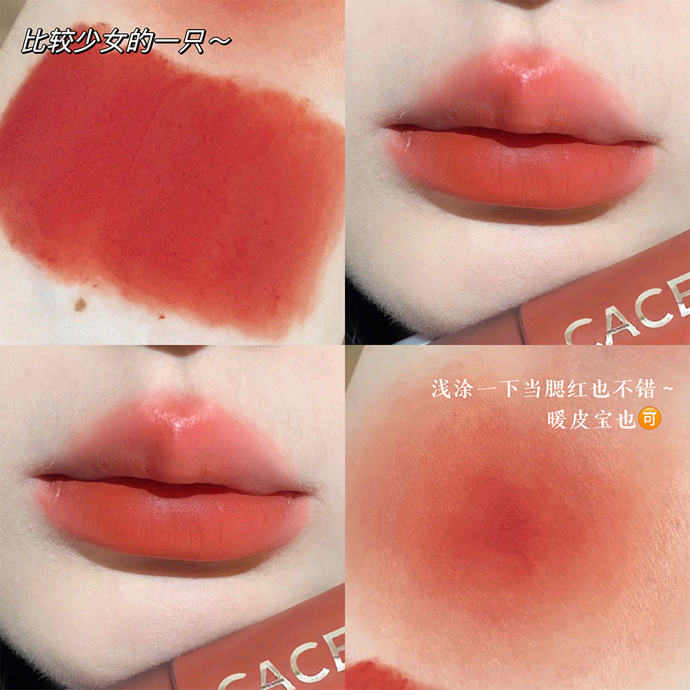 CACE pure matte lip mud velvet color whitening lip glaze light and versatile makeup wholesale internet celebrity live broadcast 