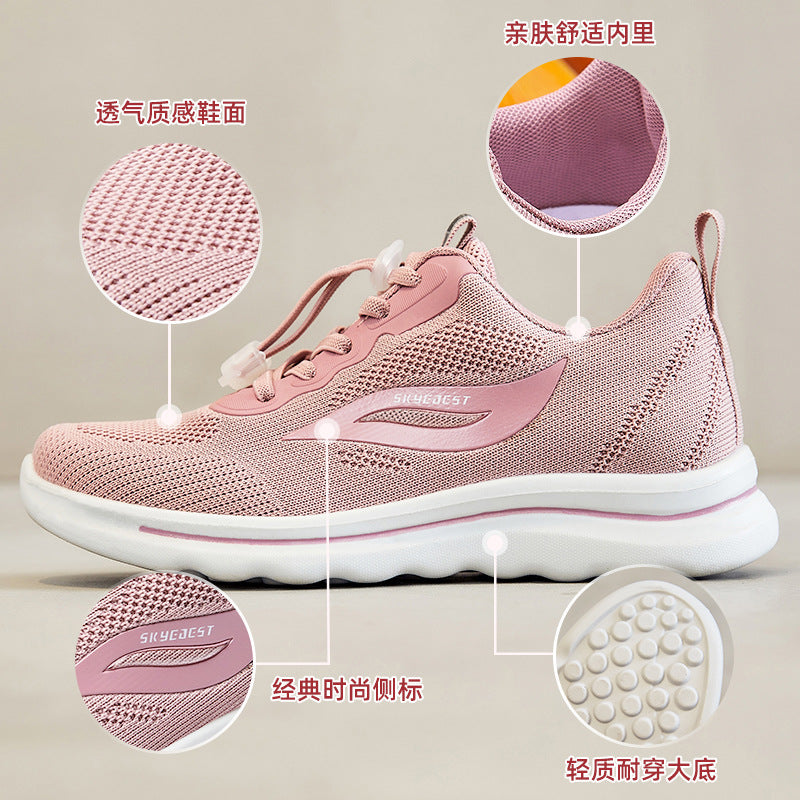 Women's Shoes 2023 Spring New Foreign Trade Women's Shoes Wholesale Casual Walking Shoes Breathable Soft Sole Sports Shoes Women 