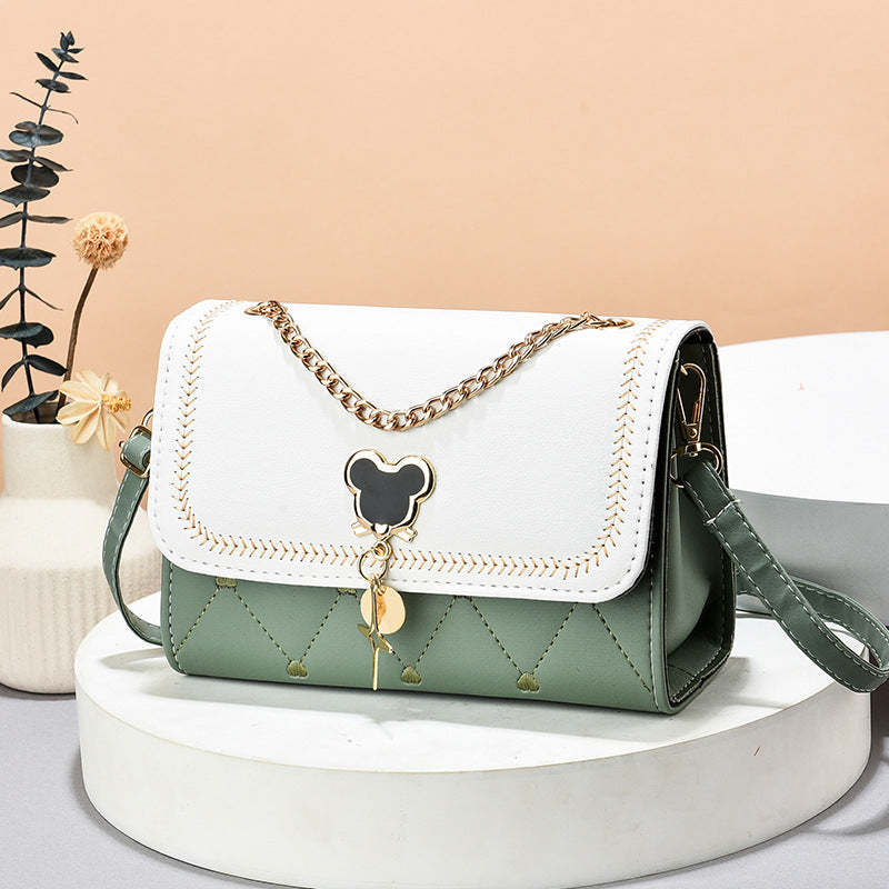 2022 New Women's Bags Mobile Phone Bags Trendy and Simple Women's Shoulder Bags Crossbody Bags Korean Style Magnetic Buckle Small Square Bags 