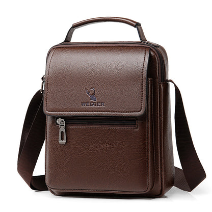 Men's Messenger Bag Business Shoulder Bag Hanging Bag Retro Casual Waterproof Large Capacity Messenger Bag ဒေါင်လိုက်လက်ကိုင်အိတ် အမျိုးသားများ