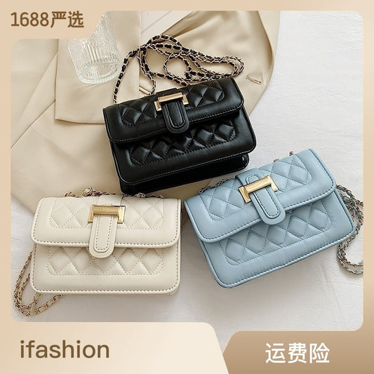 High-end bag Western-style women's bag 2021 summer new trend Korean version all-match messenger bag fashion handbag small square bag 