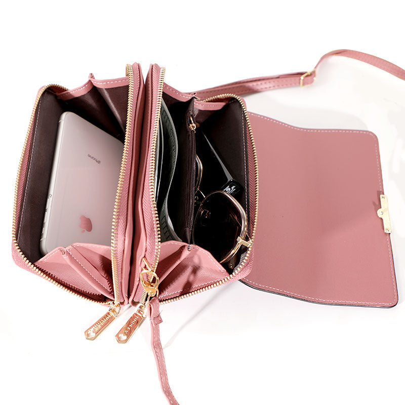 2022 New Korean Style Women's Bag Fashion Trend Crossbody Shoulder Bag Large Capacity Multifunctional Mobile Phone Bag Shoulder Bag 