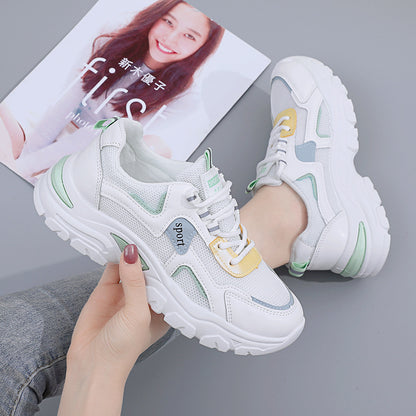 2023 new Korean version of daddy shoes women's spring and summer women's shoes breathable casual all-match ins tide high-value sports shoes