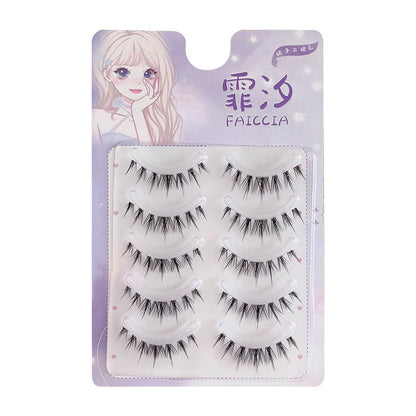 Feixi American sweetheart pagoda wheat false eyelashes for women natural simulation super soft one piece pure desire comic eyelashes 