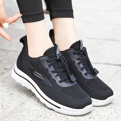 Women's Shoes 2023 Spring New Foreign Trade Women's Shoes Wholesale Casual Walking Shoes Breathable Soft Sole Sports Shoes Women 