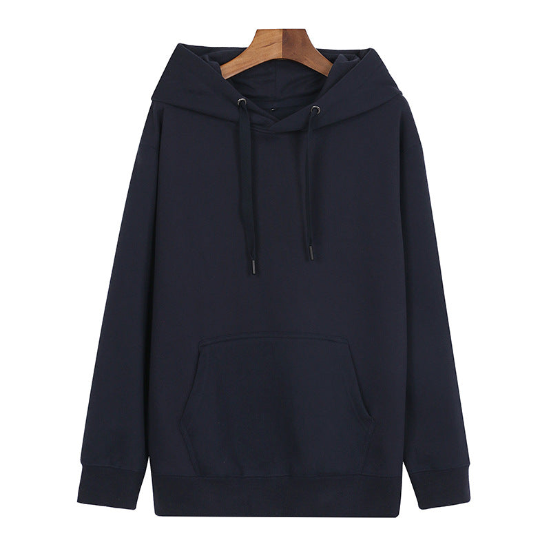 2022 new spring and autumn trend fashion loose high-quality thickened terry hooded pullover sweater long sleeves can be printed 