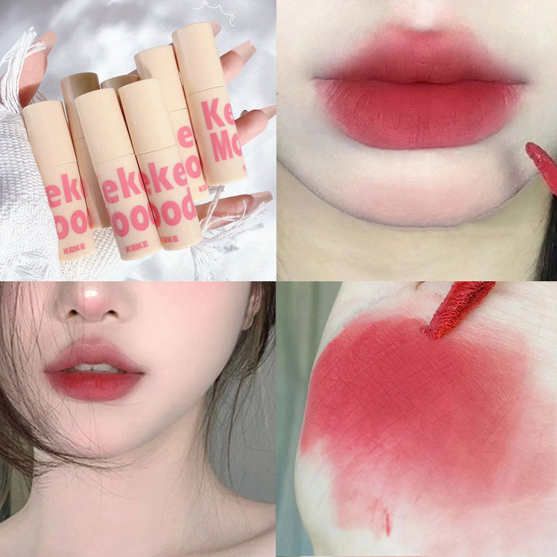 KeKeMood mousse velvet lip mud matte matte velvet whitening lip gloss student affordable non-fading lip glaze 