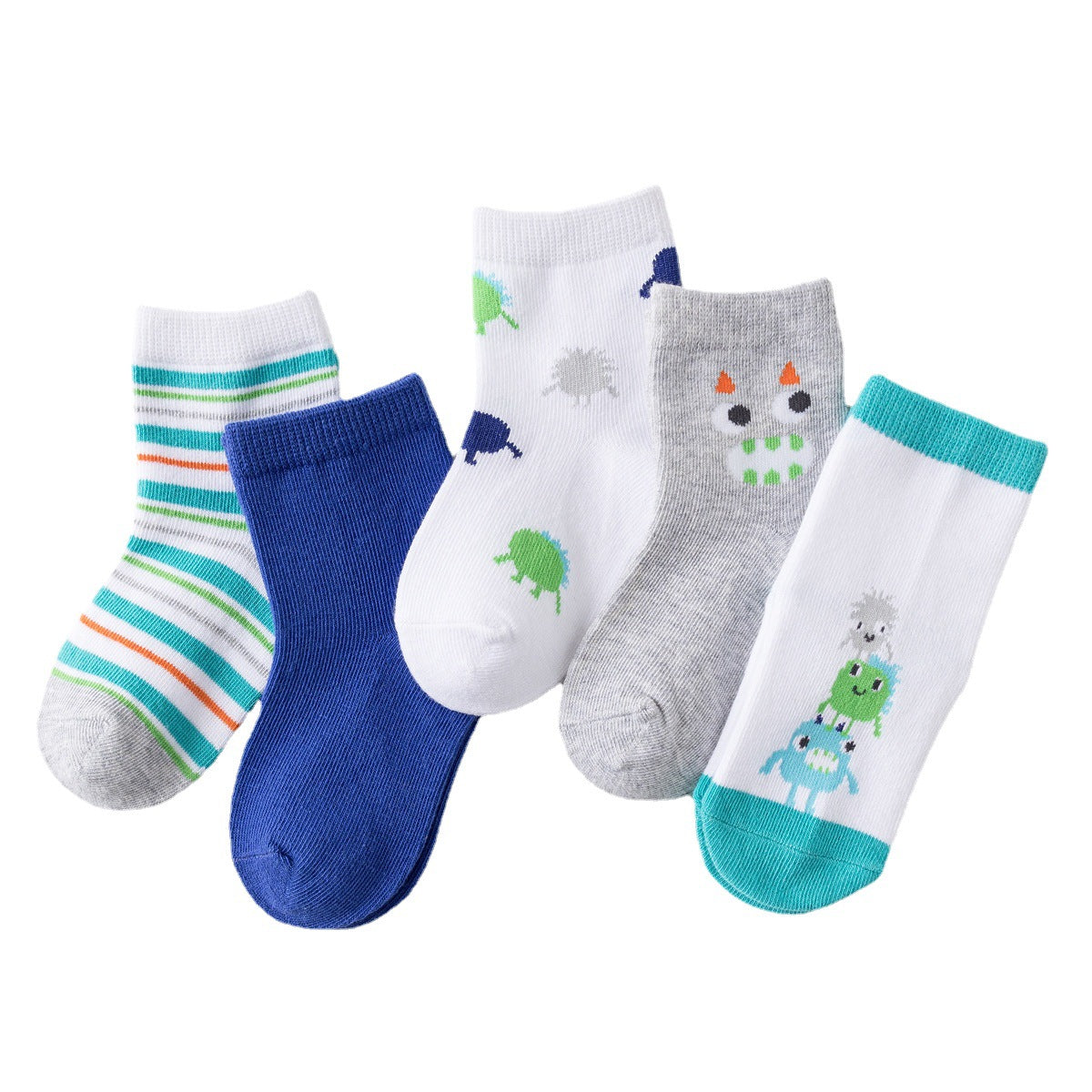 Children's Socks Spring and Summer Class A Cotton Medium Tube Ice Silk Mesh Boat Socks for Boys and Girls Limited Time Special Clearance 