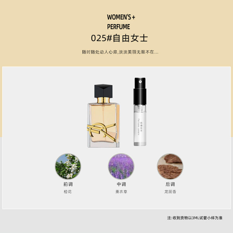 Xiaocheng Yixiang brand Q version perfume sample 3ml trial spray spray for men and women long-lasting eau de toilette cross-border wholesale