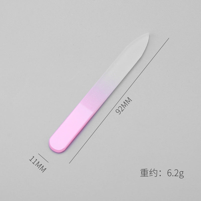 Glass nail polishing file, crystal glass nail file, manicure polishing strip, manicure tools, manicure glass strip 