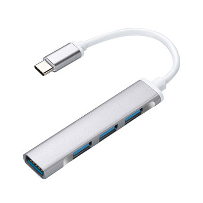 Type-C တစ်ခုမှလေးခု USB3.0 တိုးချဲ့အထိုင် အဒက်တာကြိုး MAC စာအုပ် မိုဘိုင်းလ်ဖုန်း လေးလုံးထိုး ပြောင်းပေးတဲ့ OTG