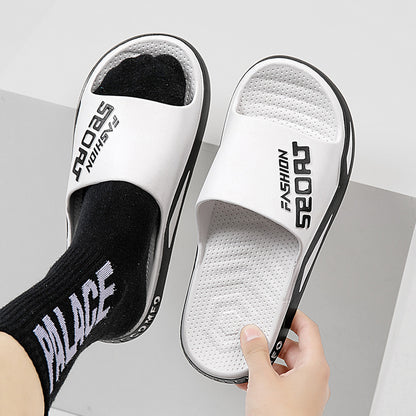 New style of sandals and slippers for men in summer wear thick bottom non-slip home indoor casual bathroom bath male student sandals and slippers 