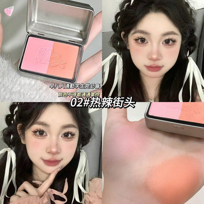 Kekemood peninsula iron box monochrome gradient blush matte powder tone whitening makeup powder-free contour blush 