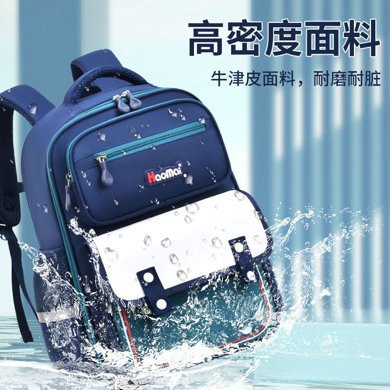 New style primary school students boys and girls large-capacity 1-6 grade schoolbag to reduce the burden waist protection 6-12 years old British backpack 