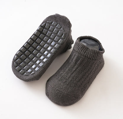 Summer mesh thin children's socks short tube baby socks loose mouth baby non-slip floor socks boat socks