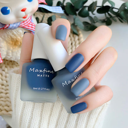 Maxfine matte water-based nail polish no baking quick drying long-lasting matte non-tearable whitening nail polish wholesale