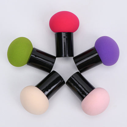 Round head mushroom head powder puff makeup cotton sponge egg air cushion dry and wet dual-use beauty egg delicate non-eating powder tool 