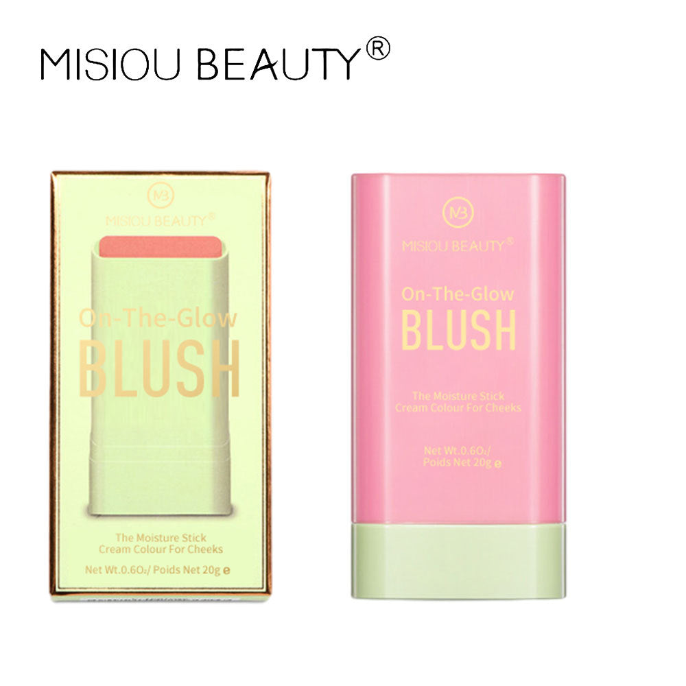 MISIOU BEAUTY နယ်စပ်ဖြတ်ကျော် အလှကုန် blush stick eye shadow contouring and sunburning women facial rouge watercolor မိတ်ကပ် 