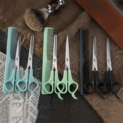 Children's Baby Haircut Scissors Set Bangs Teeth Scissors Flat Scissor Comb Pet Grooming Tools Hairdressing Scissors Set