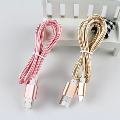 Mobile phone data cable manufacturers wholesale 2.1A for Android iphone charging cable nylon braided USB cable 