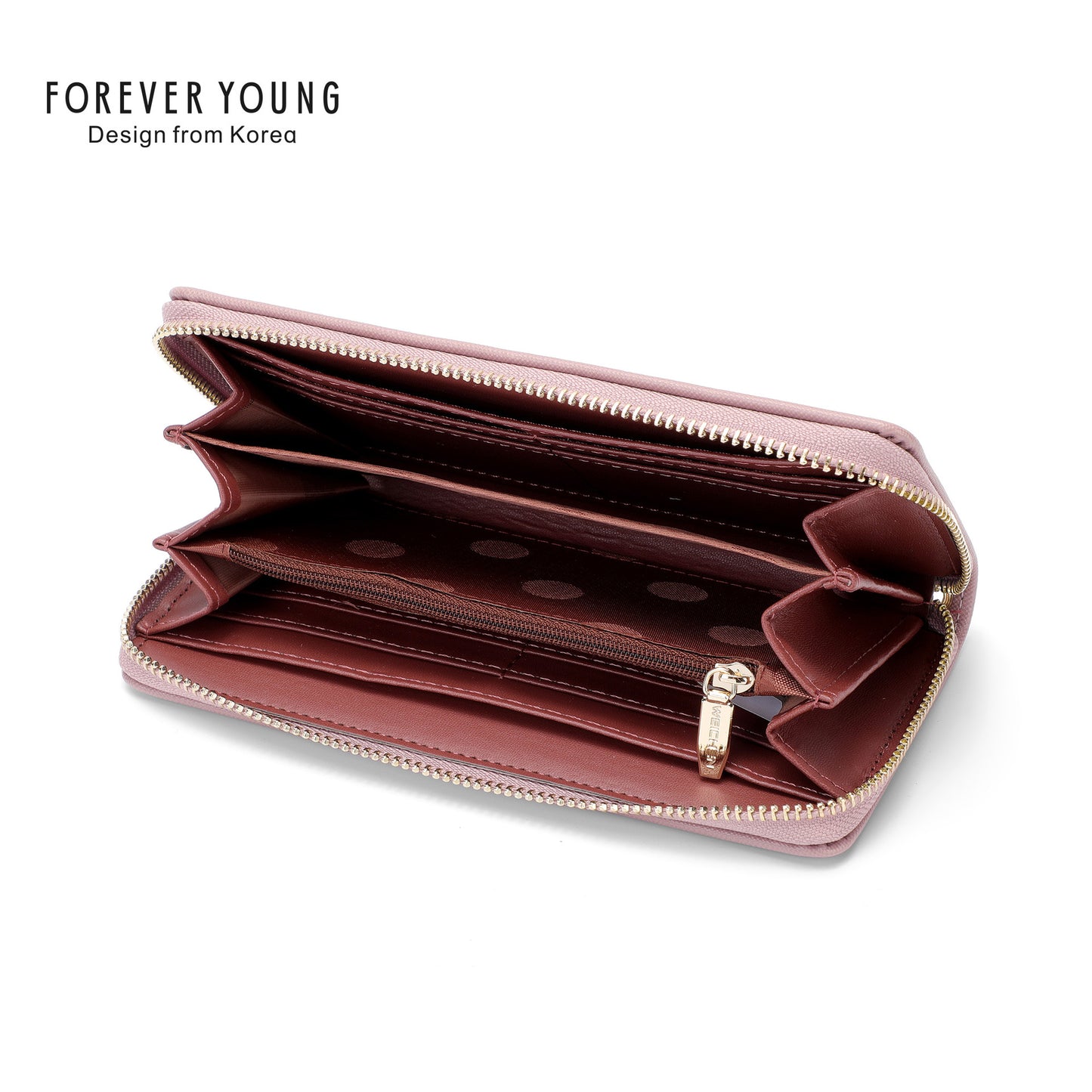 Forever Young Wallet Feminine Clutch Versatile Fashion Long Mobile Phone Wallet Anti-Scratch Wallet 