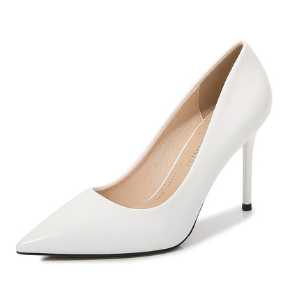 Korean version of the simple fashion pointed stiletto high-heeled shoes large size thin shallow mouth pointed sexy single shoes Southeast Asia cross-border 