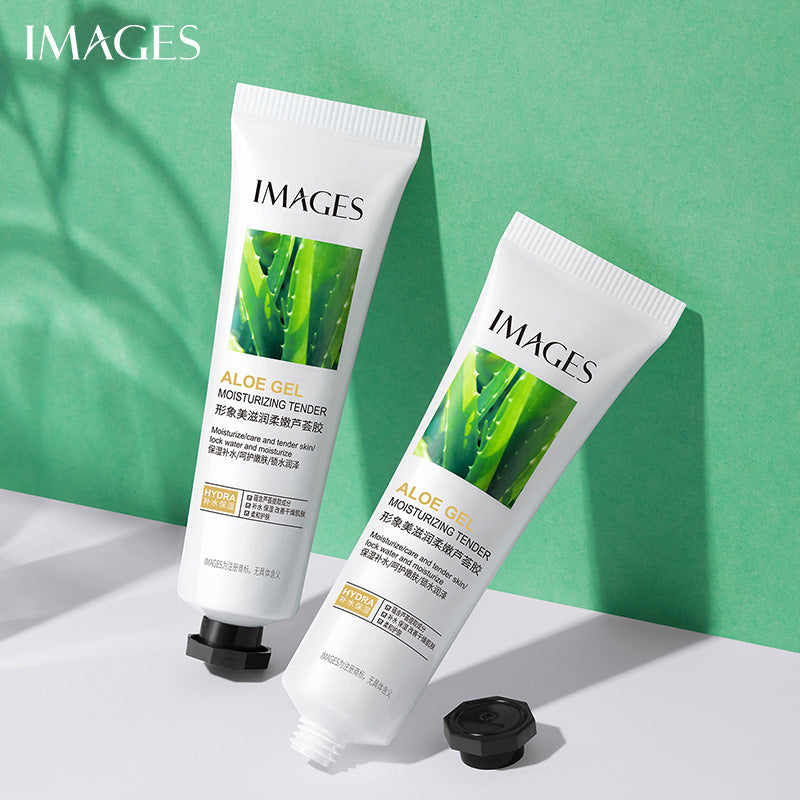 Image beauty moisturizing and tender aloe vera gel hydrating and moisturizing, improving dryness, nourishing, repairing, delicate and rejuvenating hand cream 