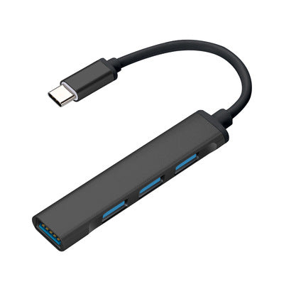 Type-C တစ်ခုမှလေးခု USB3.0 တိုးချဲ့အထိုင် အဒက်တာကြိုး MAC စာအုပ် မိုဘိုင်းလ်ဖုန်း လေးလုံးထိုး ပြောင်းပေးတဲ့ OTG